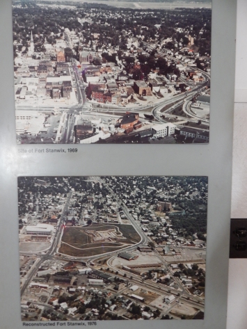 What the city looked like before and after the fort construction